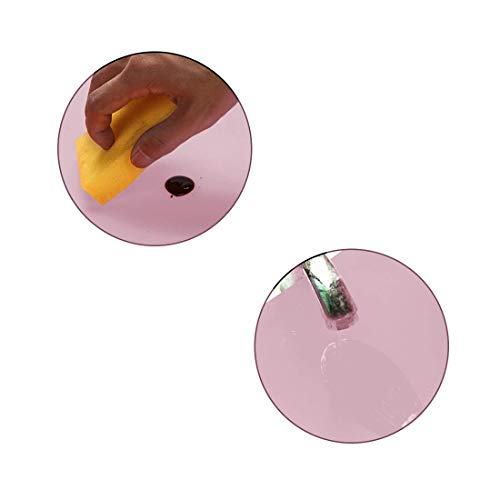 23.6'' by 15.7''Flexible Silicone Placemat Non Slip Waterproof Heat Resistant Dinner Table Mat (Light Pink-1 Pcs) - color: Light Pink-1 Pcs