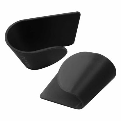 6 Pairs Adjustable Pot Lid Organizer, Black Wall Mount Pot Lid Holder Pan Lid Hanger Inside Cabinet Door for Kitchen