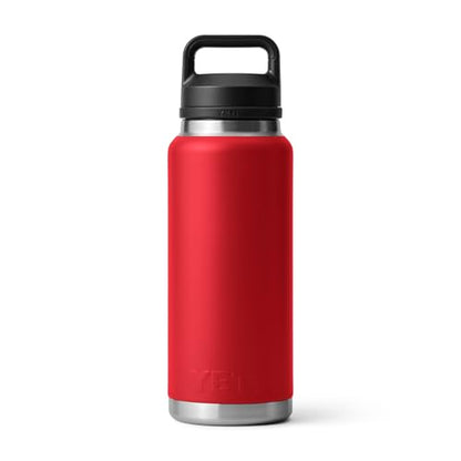 YETI Rambler 36 oz Bottle, Vacuum Insulated, Leakproof, Stainless Steel with Chug Cap - color: Rescue Red