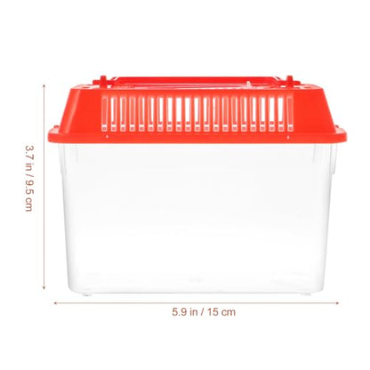 Betta Fish Tank Betta Fish Tank Portable Handheld Transparent Breeding Carrier Pet Reptile Habitat Portable Jump Starter