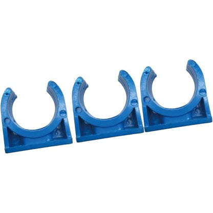 50 Pcs U-Shaped PVC Pipe Clamps Clips, Buckles Fit for 1/4" (16mm) Pipes, Supply and TV Trays Tubing Hose Hanger Support Pex Tubing (Blue 16mm) - size: 16mm,50Pcs(Blue)