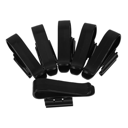 6pcs Aquarium Tube Clamp Fish Tank Hose Holder Clip Filtration Hose Clip for Water Pipe Fixing Replacement - color: Black