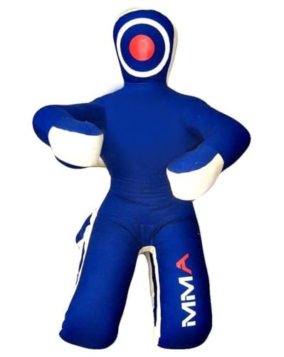 Jiu Jitsu Judo Punching Bag Grappling Dummy Blue -Unfilled - size: 70 inches (6 ft)