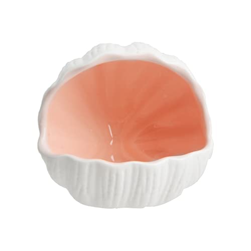 AnRui Cute Aquarium Decorations Ceramic Conch Shell-Shaped House Thematic Betta Fish Tank Accessory Decor Ornament Hideout Cave for Fish Playing or Hiding, Pink - color: Pink, size: Small