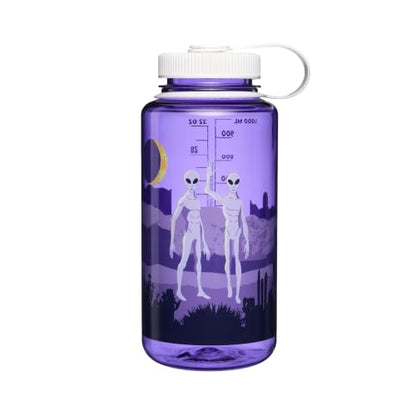 Nalgene 32 oz Wide Mouth Water Bottle, Aliens - color: Aliens, size: 32 Ounces