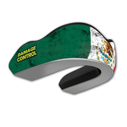 DAMAGE CONTROL Extreme Impact Sports Mouth Guard w/Case – Mexican Flag - color: Mexican Flag Ei, size: Adult