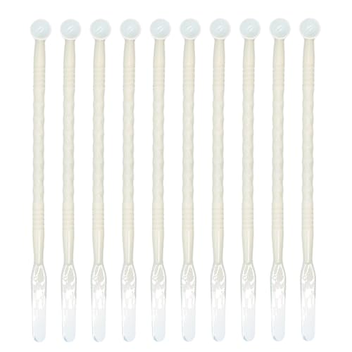 10 Pcs Dental Disposable Plastic Spatulas,Cement Powder Mixing Spatula,Dental Lab Mixing Tools,White