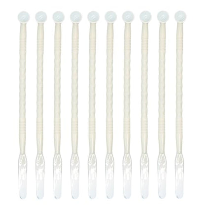 10 Pcs Dental Disposable Plastic Spatulas,Cement Powder Mixing Spatula,Dental Lab Mixing Tools,White