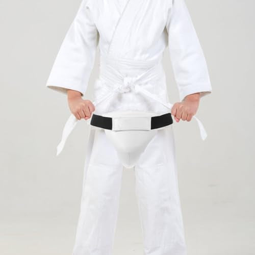 GANAZONO Breathable Groin Protector for Kids with Pu Sponge Material Wear-Resistant Crotch Guard for Taekwondo Martial Arts Training Safety