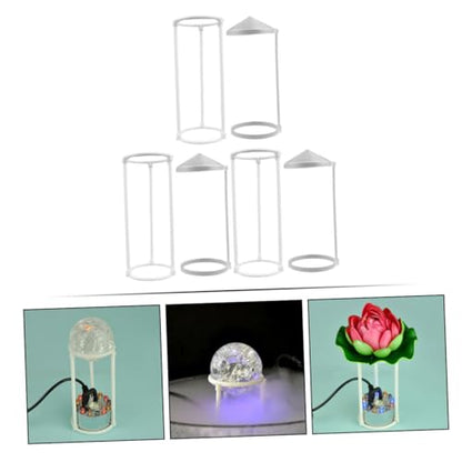 Mikikit 3sets Plastic Humidifier Splash Guard for Fish Tank Portable Water Stopper Bracket for Rockery and Use Easy Installation and Splash Design