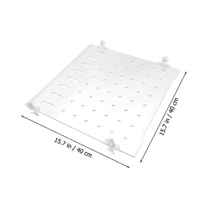 Yardwe 1Set Creative Isolation Plate for Fish Tank Segregation Board with Double Corner Suckers Easy Installation Fish Tank Accessories for Safe Fish Separation