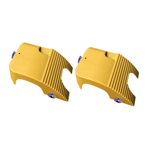 2pcs Turtle Climbing Platform Yellow Wax Basking Stand for Aquatic Turtles Easy to Clean Material for Tanks and Aquariums and Climbing Dock