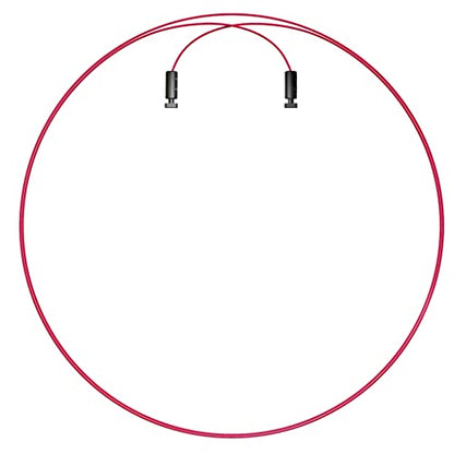 Velites - Earth 2.0 Replacement Jump Rope Cable - 4mm Standard Crossfit Speed Rope Wire for Fitness and Training - style: Speed Red 2.5 mm