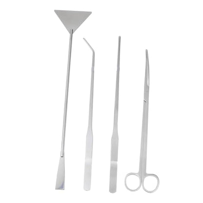 DECHOUS 1set Aquascaping Tools for Aquarium Maintenance Includes Tweezers Scissors and Spatula for Water Plants and Easy Tank Cleaning
