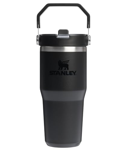 STANLEY IceFlow 2.0 Flip Straw Tumbler, 14 oz, Black 2.0 - color: Black 2.0, size: 14 Ounces