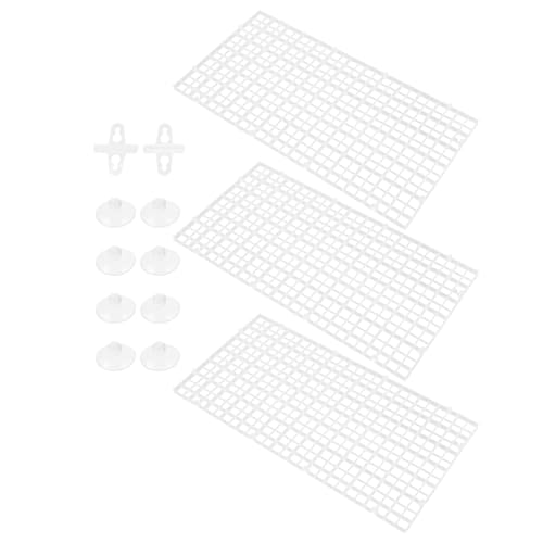 ARTIBETTER Aquarium Divider Panels Set with 10 Suction Cups, 30x15cm Fish Tank Isolation Board for Breeding Separation and Juvenile Fish Tank Partition