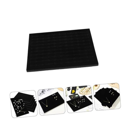 WOONEKY 4pcs Ring Display Box Inserts Showcase Sponge Support Jewelry Sponge Pad Soft Jewelry Storage Inserts