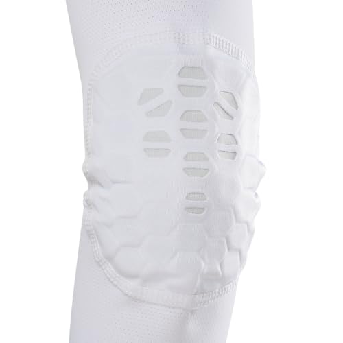McDavid HEX Shooter Arm Sleeve Single Padded Compression Sleeve Basketball Football Sports Protection - color: Viz White, size: X-Small