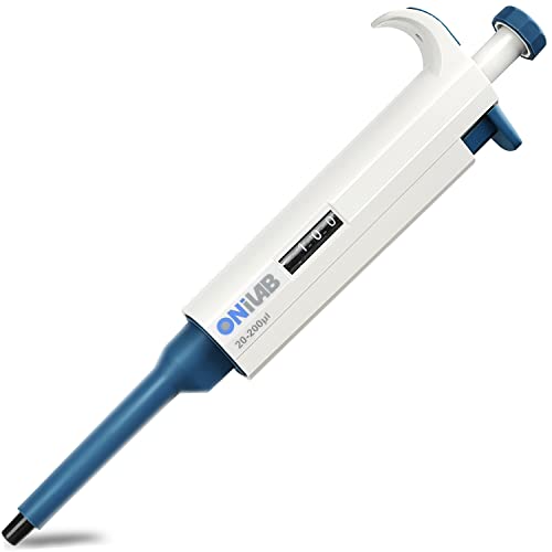 ONiLAB 20-200ul High-Accurate Single-Channel Manual Adjustable Variable Volume Pipettes, Autoclavable, 7010101009 - size: 20-200ul