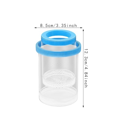 Incubation Box Fish Tank, Hatchery Cultivating Container, Isolation Box, Aquarium Breeding Tank for Betta Fish, Blue