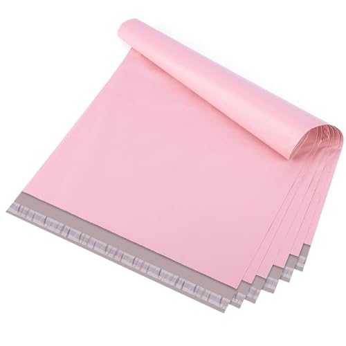 Metronic Poly Mailers 24x24 50 Pack, Strong Adhesive Envelopes, Waterproof Poly Bags for Shipping, Large Bags Light Pink - size: 24x24 50PC