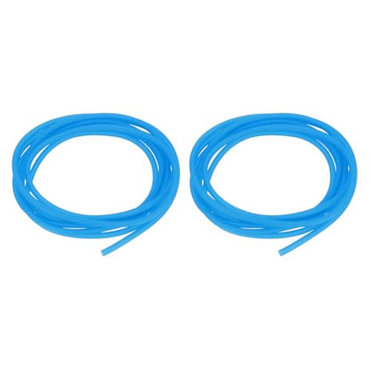 Pump Tubing, 4mm ID x 6 mm OD 9.8ft Aquarium Hose,(Blue, 2 Pack), Intended for Saltwater Reef Tank/Aquarium Pump Fluid Transfer/Replacement Tubing for Container - color: Blue