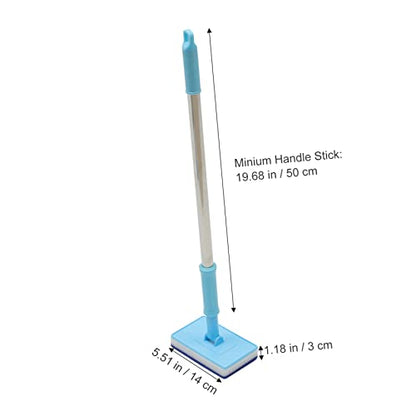 Happyyami Aquarium Cleaning Brush Set 2 Pcs Telescopic Sponge Brush Long Handle Scrubber for Fish Tank Glass Cleaning