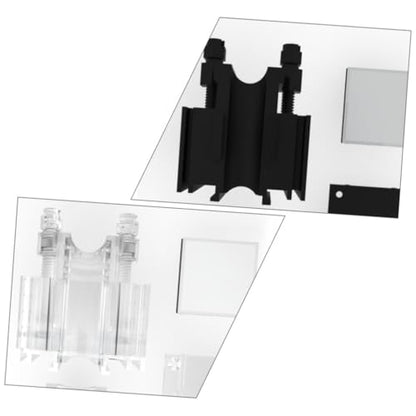 Abaodam 2Pcs Fish Tank Fixed Clips Multifunctional Aquarium Holder Durable Fish Tank Pipe Clamp with Groove Design for Organizing Wires and Preventing Abrasion
