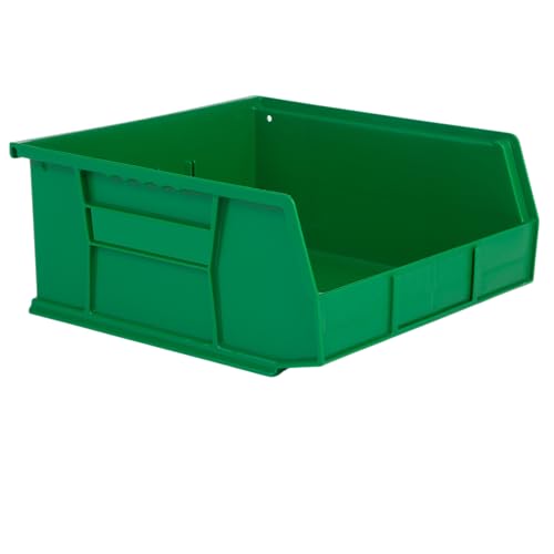 HE HUDSON EXCHANGE 11" x 11" x 5" Plastic Stackable Storage Bin, Green