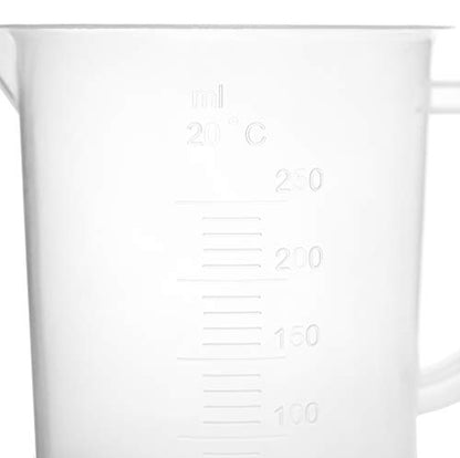 EISCO Plastic Pitcher, 250mL - Molded Graduations - Chemical Resistant & Autoclavable Polypropylene - Measuring Jug