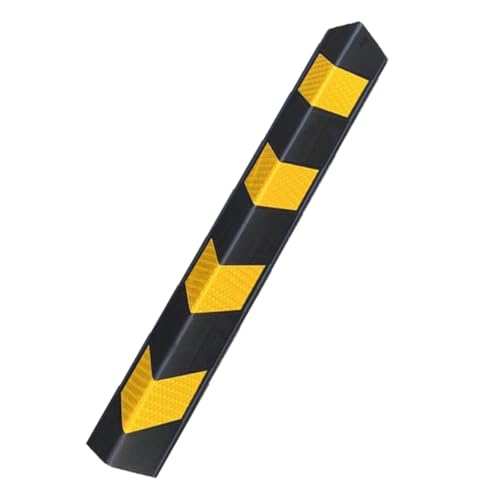 Reflective Foam Corner Pad, Self-Adhesive Wall Shield, Anti-Collision Strip with Strong Grip, Flexible Barrier for Rough Cement, Factory Parking Areas(Black,Style 2_10MM/0.39IN)