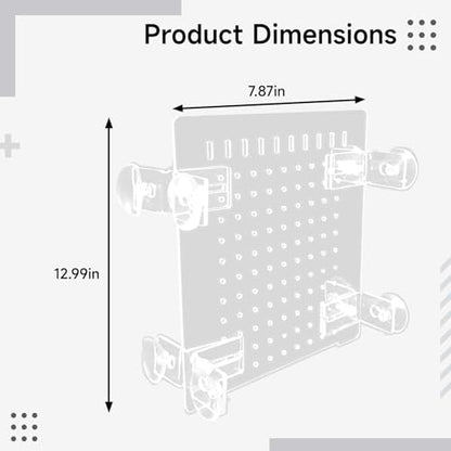 Transparent Pmma Fish Tank Divider, Aquarium Isolation Board, Easy to Install with Suction Cups, Suitable for 10 Gallon Tanks, Dimensions 9.8 X 11.8 in / 25 X 30 Cm