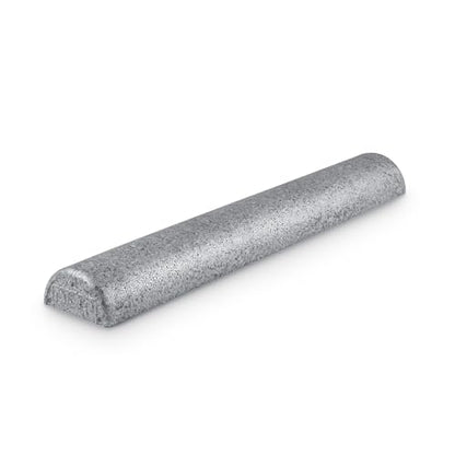 OPTP Silver AXIS Moderately Firm Foam Roller – Half-Round, Silver, 36" x 3" - size: 36" x 3" Half-Round