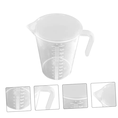 Cabilock 2pcs Thickened Measuring Cup for Aquariums Accurate Water Change Tool Scale for Fish Feeding and Liquid Measurement Capacity Easy to Read and Non-breakable Design