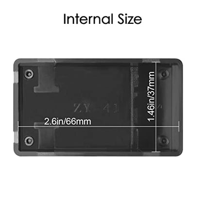 Project Box 10 Pieces ABS Plastic Electrical Project Case Small Junction Box for Electronics Black 2.8 x 1.7 x 0.9 inch (72x 42x 23 mm) - size: 2.8" x 1.7" x 0.9"(10pc)