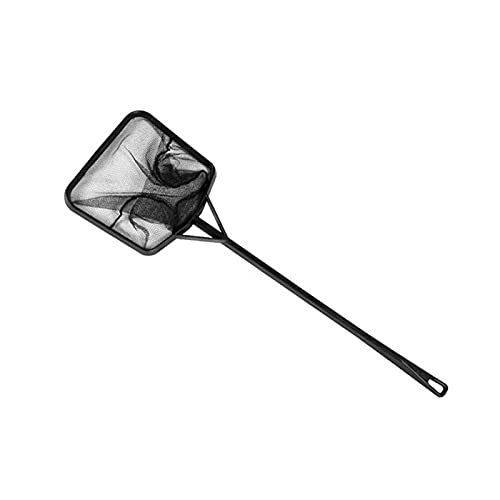 Foldable and Retractable Fishing net Portable Fish Net Long Handle Square Aquarium Fish Tank Landing Net Fishing Net Fish Floating Objects Cleaning Tool Easy to Carry and Storage - color: 35cm