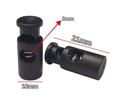 Perlin Cord Stopper Locks Spring Toggle - size: Model - 8