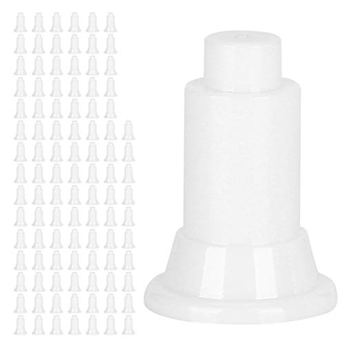 Generic 100Pcs Aquarium Isolation Board Support Feet, Adjustable Height PVC Fish Tank Divider Stands, Food Grade Safety Material Stands, Ideal for Easy Cleaning & Stability in Fish Tanks (White) - color: White