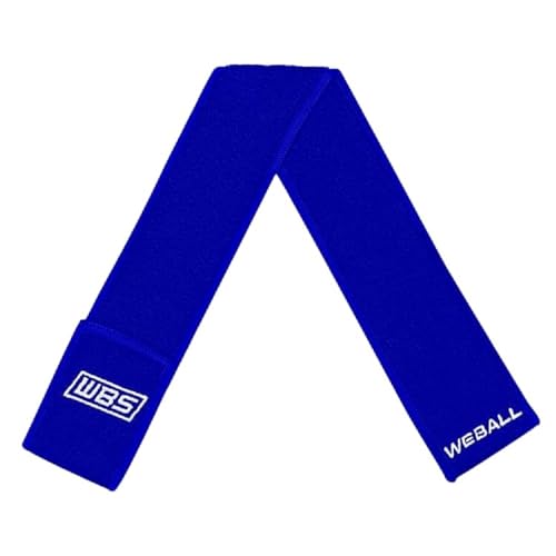 We Ball Sports Streamer Football Towel, Sports Towel with Hook and Loop Fastener to Clean Football Visor and Gloves (Blue, Adult) - color: Blue