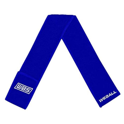 We Ball Sports Streamer Football Towel, Sports Towel with Hook and Loop Fastener to Clean Football Visor and Gloves (Blue, Adult) - color: Blue