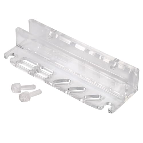 Acrylic Transparent Aquarium Tool Holder 7-Hole Rack Wall Mount Storage Fish Tank Maintenance Organizer for Scissors Tweezers Scraper Spatula