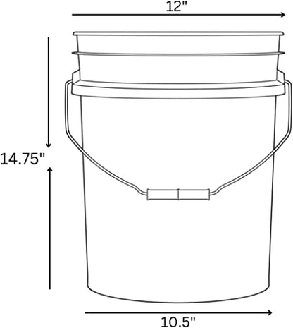 5 Gallon Purple Food Grade Plastic Bucket with Screw on Air Tight Lid- Made in USA (2)