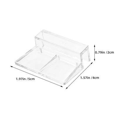 40 Pcs Aquarium Glass Cover Holders – Acrylic Support Clips for Rimless Fish Tank Lid