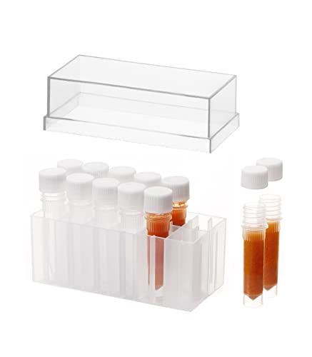 Aquarium Baby Brine Shrimp Dispense Storage Container Collection Tubes Kit for Brine Shrimp Hatchery 12 x 1.5ml