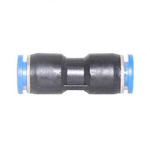 Beduan Push to Connect Fitting, 10mm Tube OD Pneumatic Quick Adapter Tubing Air Hose Line Pipe Fitting 20Pcs For 3/8" Tube OD - size: 10mm (20Pcs)