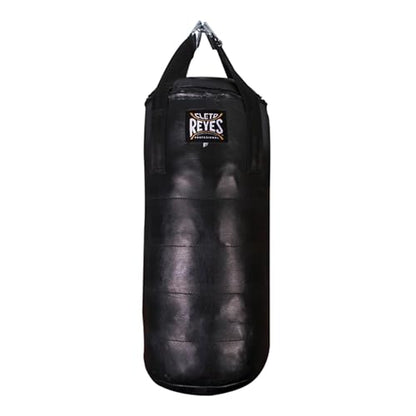CLETO REYES Heavy Punching Bag for Adults Boxing Training Equipment, MMA, Kickboxing, Muay Thai, Leather, Small, Black - size: Unfilled