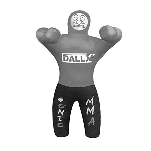 DALLX Kids Grappling Dummy for Fitness Training Practice Wrestling Judo Karate MMA Punching Dummy for Kids Jiu-Jitsu - UNFILLED - color: Grey