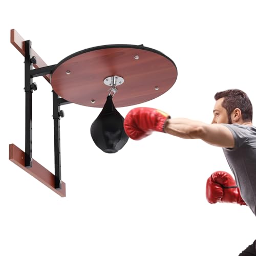 Speed Bag Platform Kit with Heavy-Duty Steel & Adjustable Height, Wall-Mounted Boxing Training Equipment for Home Gyms, Boxing Coaches, Martial Arts Studios