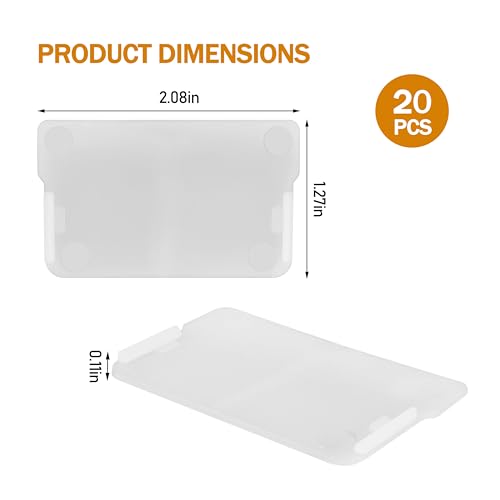 40716 Plastic Width Dividers for Craft Cabinet Small Drawers,Teacher's Toolbox, Small Parts Organizer, Screw Organizer 20Pcs