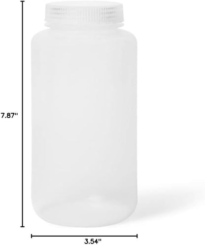 United Scientific® Unistore™ - Sample Containers with Lids - Laboratory Grade Polypropylene Wide Mouth Reagent Bottle - 32 Oz Bottles with Caps (1000ml), Plastic Bottles with Lids, Pack of 1 - size: 32 oz (Pack of 1)